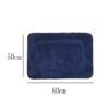 Kép 2/3 - Puha szőnyeg/kádkilépő 50x80 cm - kék