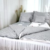 Kép 2/7 - Dreammates 6 részes páros ágyneműhuzat - Szürke/fehér
