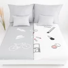 Kép 1/7 - Dreammates 6 részes páros ágyneműhuzat - Szürke/fehér