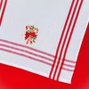 Kép 3/4 - piros méhsejt szövésű konyhai textil