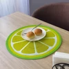 Kép 3/5 - Lime mintás alátét - kerek