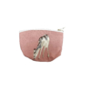 Kép 1/2 - Őz mintás hímzett mini neszeszer/pénztárca - Rózsaszín