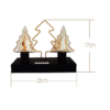 Kép 2/4 - Pine - Fenyő formájú kétágú dekor lámpa