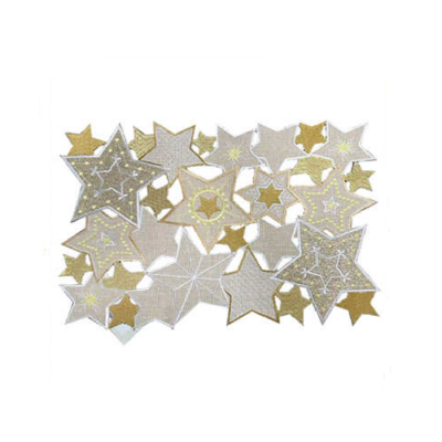 Csillag mintás karácsonyi tányéralátét