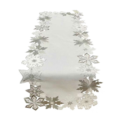 Hópehely mintás karácsonyi asztali futó - 40x110 cm