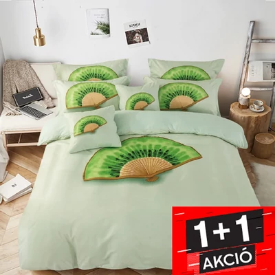 Kiwi mintás egyszemélyes ágynemű