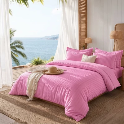pink pamut ágynemű
