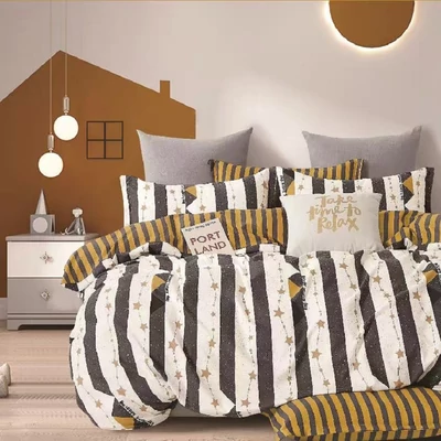 sárga csillagos ágynemű