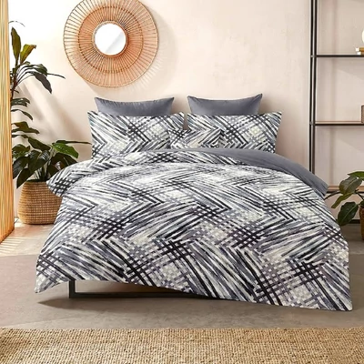 Modern szürke flanel ágynemű