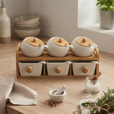 Konyhai fűszertartó két szintes