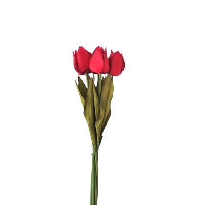 Tulipán csokor- vörös