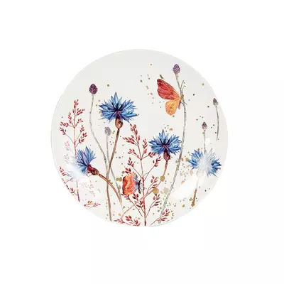 Bloom - Kézzel festett virágmintás nagyméretű lapos tányér