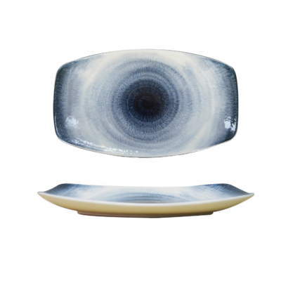 Hush - Hurrikán mintás kék tányér
