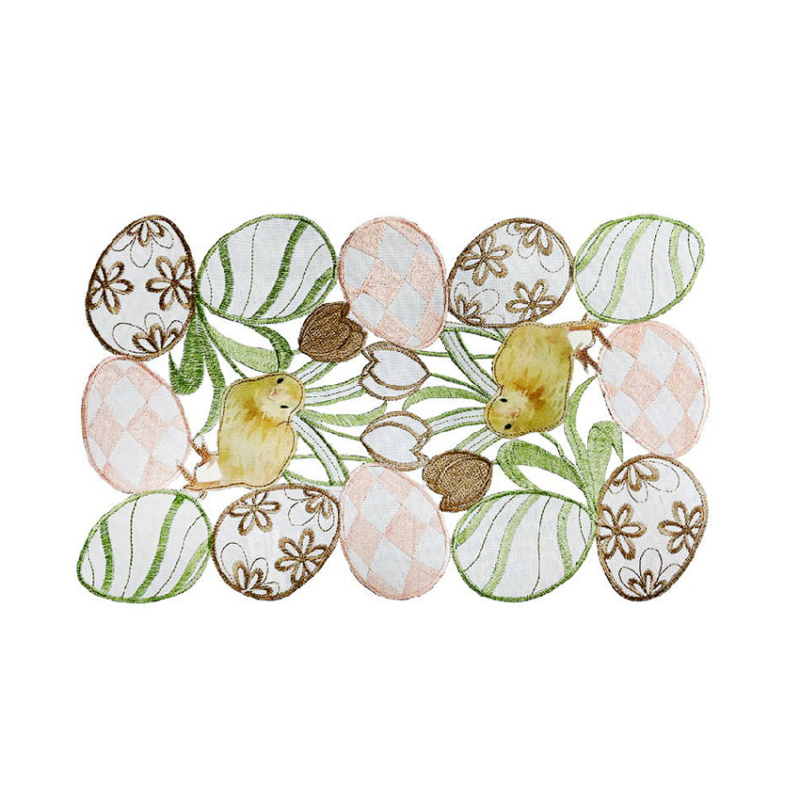 Csibe & tojás mintás húsvéti tányéralátét