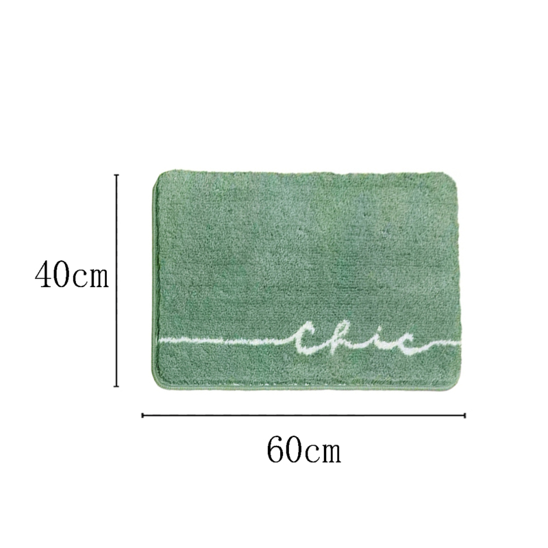 Puha szőnyeg/kádkilépő 40x60 cm - zöld