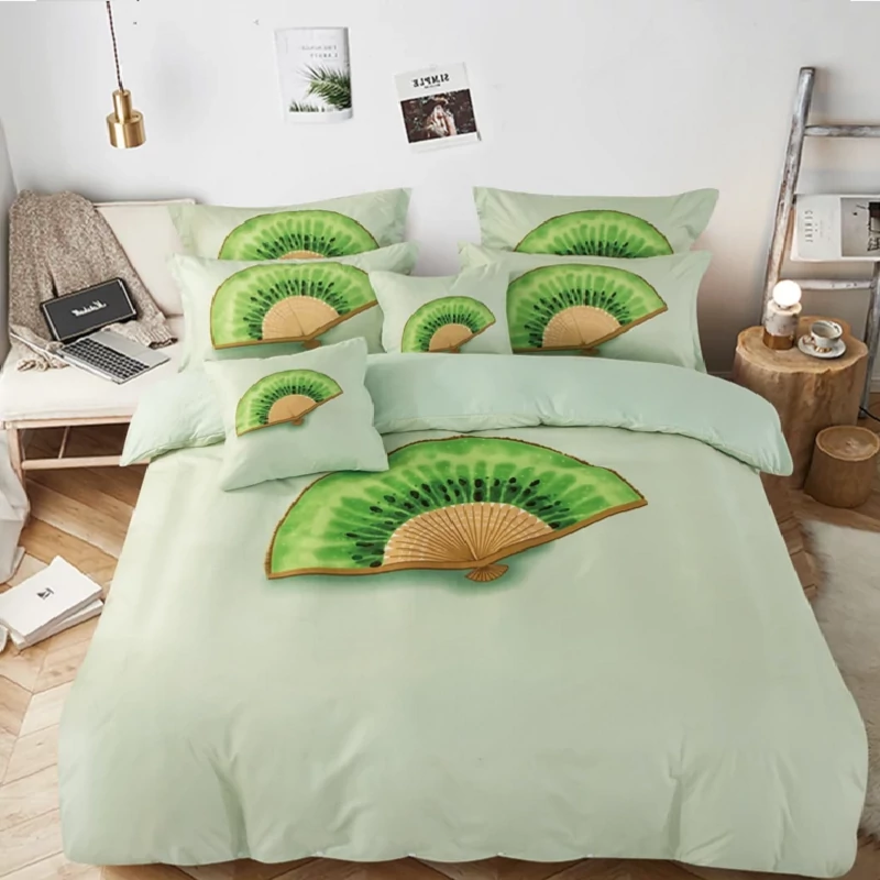 Kiwi mintás egyszemélyes ágynemű