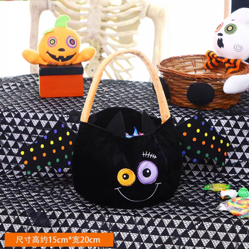 Halloweeni cukorka gyűjtő táska - Fekete