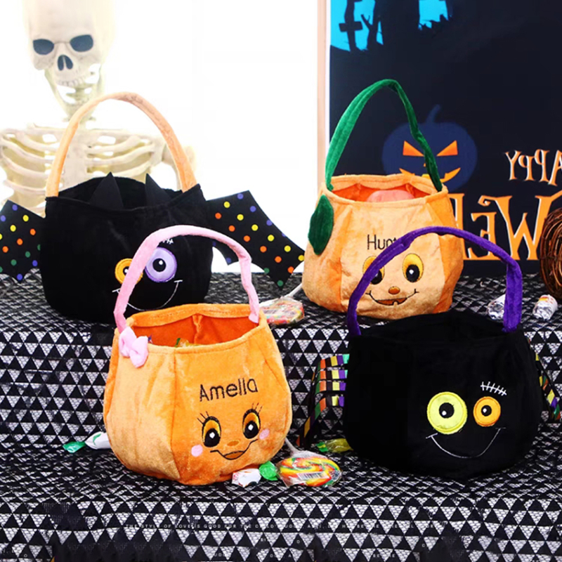 Halloweeni cukorka gyűjtő táska - Fekete