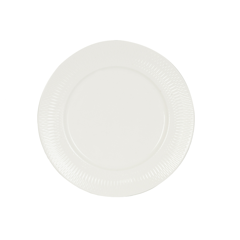 Fancy - Fodros szélű, fehér desszertes tányér