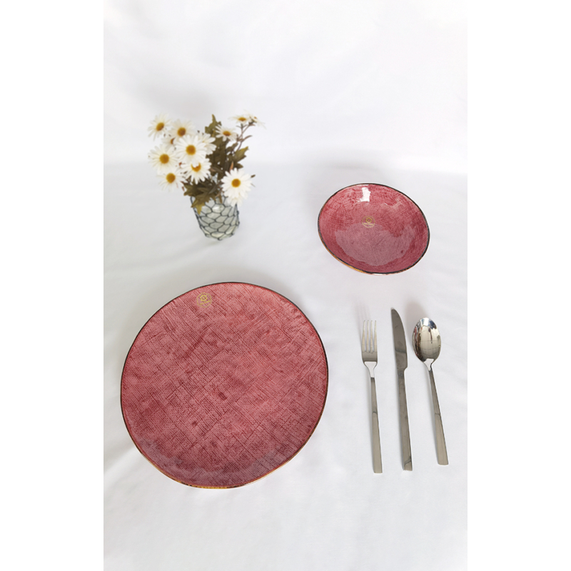 Define - Rózsaszín leveses tányér